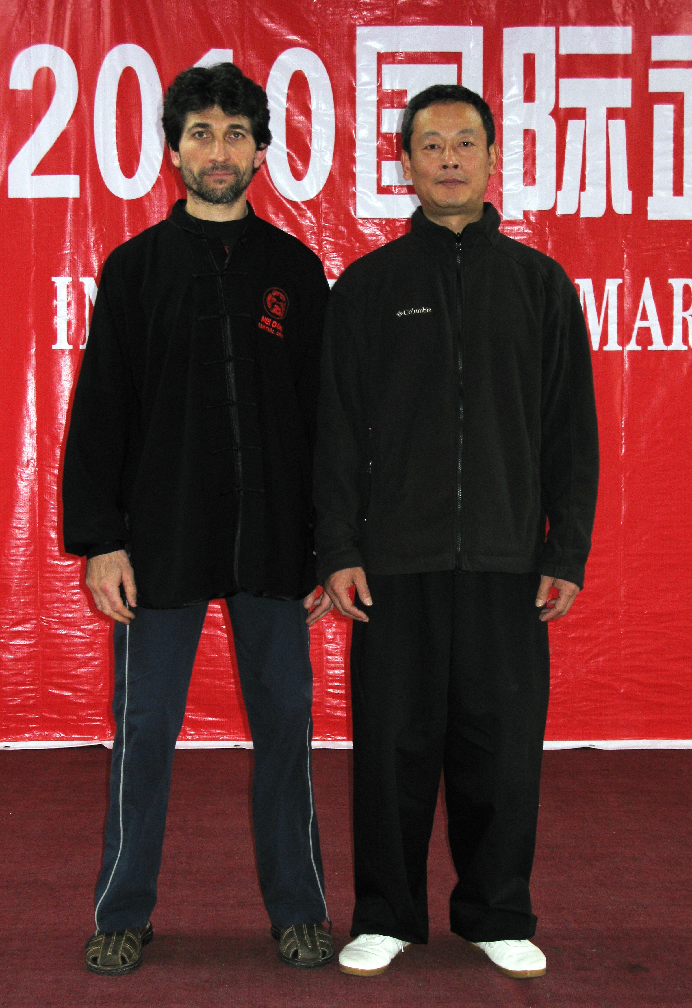 Davide Ronchetti col maestro Wu Ji al China Camp 2010 (Pechino)